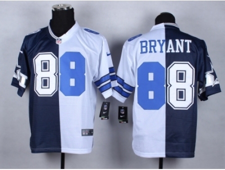 Nike Dallas Cowboys 88 Dez Bryant blue-white NFL Jersey Elite Split NFL Jersey