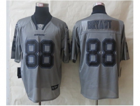 Nike Dallas Cowboys 88 Dez Bryant Grey Elite Lights Out NFL Jersey