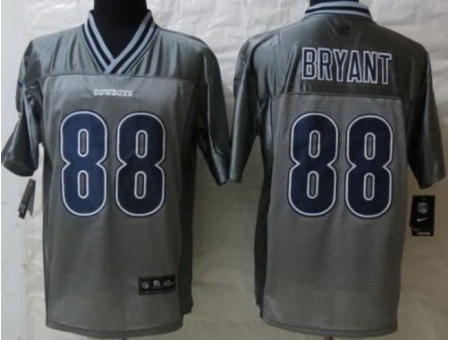 Nike Dallas Cowboys 88 Dez Bryant Grey Elite Vapor NFL Jersey