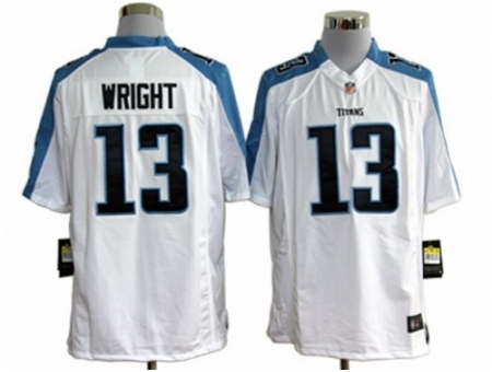 Nike Tennessee Titans 13 Kendall Wright white Game NFL Jersey