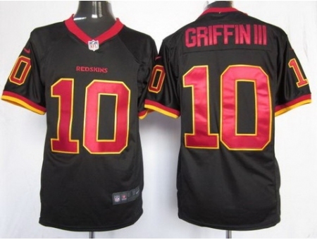 Nike Washington Redskins 10 Robert Griffin III Black Game NFL Jersey