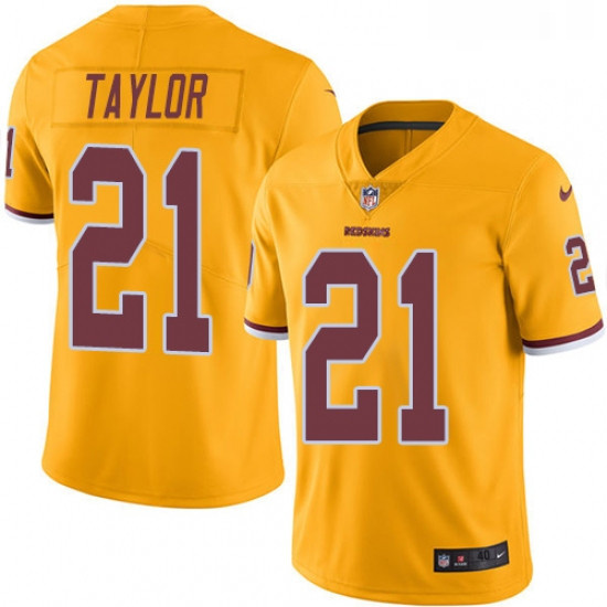 Mens Nike Washington Redskins 21 Sean Taylor Limited Gold Rush Vapor Untouchable NFL Jersey