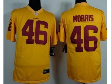 Nike Washington Redskins 46 Alfred Morris Yellow Game NFL Jersey