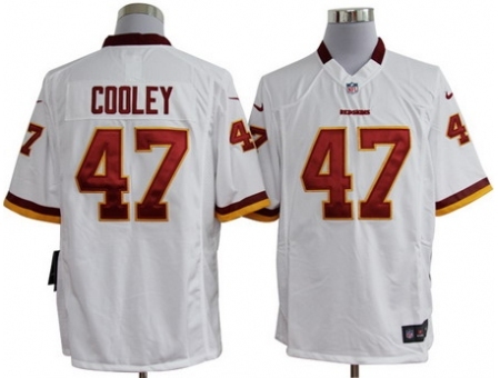 Nike Washington Redskins 47 Chris Cooley White Game NFL Jersey