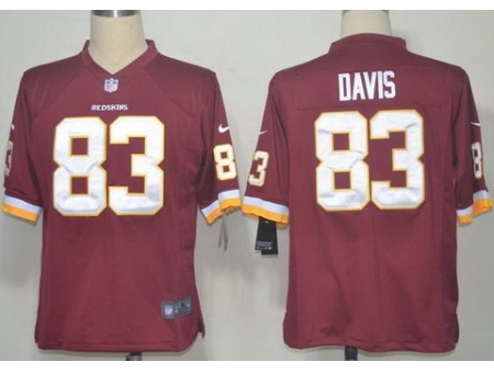 Nike Washington Redskins 83 Fred Davis Red Game NFL Jersey