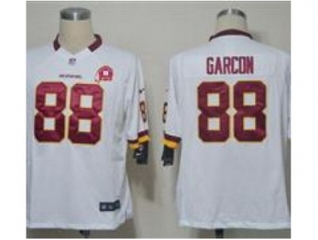 Nike Washington Redskins 88 Pierre Garcon White Game 80TH Patch NFL Jersey