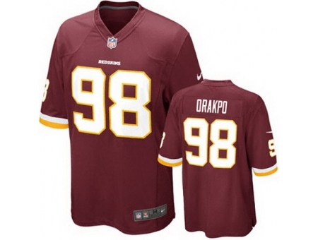 Nike Washington Redskins 98 Brian Orakpo Red Game NFL Jersey