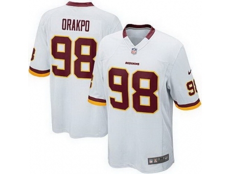 Nike Washington Redskins 98 Brian Orakpo White Game NFL Jersey