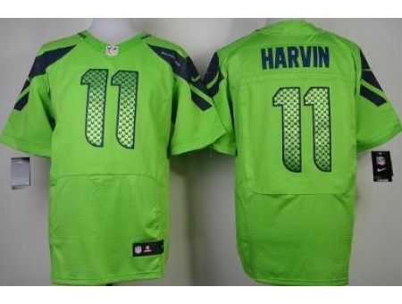 Nike Seattle Seahawks 11 Percy Harvin Green Elite NFL Jersey