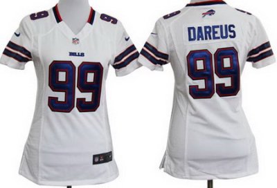 Women Nike Buffalo Bills 99 Marcell Dareus White Nike NFL Jerseys