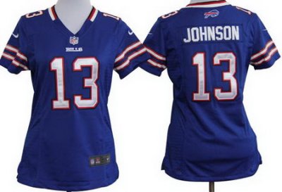 Women Nike Buffalo Bills 13# Steve Johnson Nike NFL Jerseys