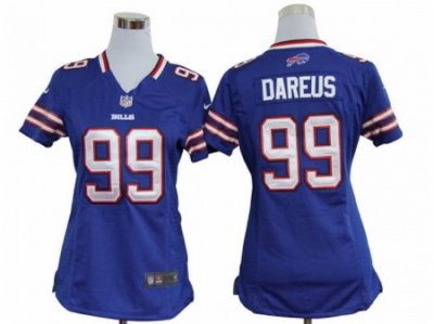 Nike Women NFL Buffalo Bills #99 Marcell Dareus Blue Jerseys