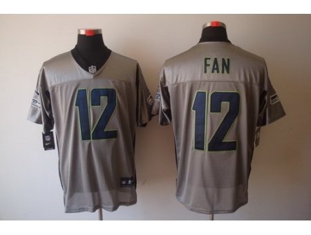 Nike Seattle Seahawks 12 Fan Grey Elite Shadow NFL Jersey