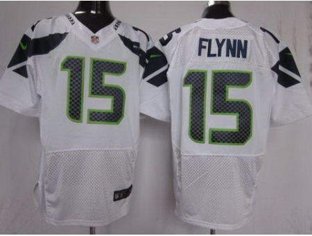 Nike Seattle Seahawks 15 Matt Flynn White Elite NFL Jersey