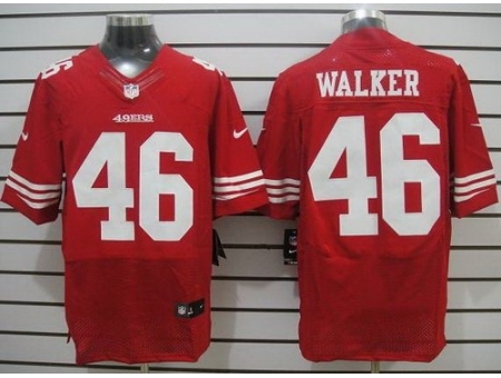 Nike San Francisco 49ers 46 Delanie Walker Red Elite NFL Jersey