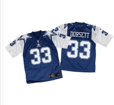 Nike Cowboys #33 Tony Dorsett Navy BlueWhite Throwback Mens Stitched NFL Elite Jersey