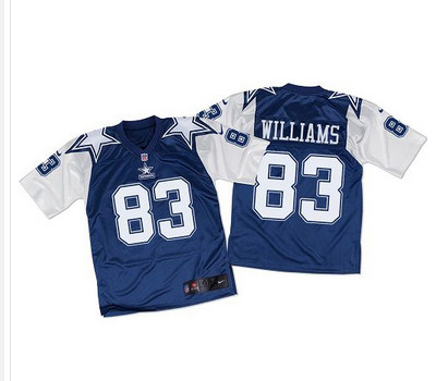 Nike Cowboys #83 Terrance Williams Navy BlueWhite Throwback Mens Stitched NFL Elite Jersey