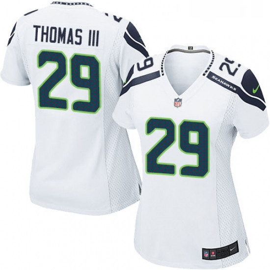 Womens Nike Seattle Seahawks 29 Earl Thomas III Game White NFL Jersey