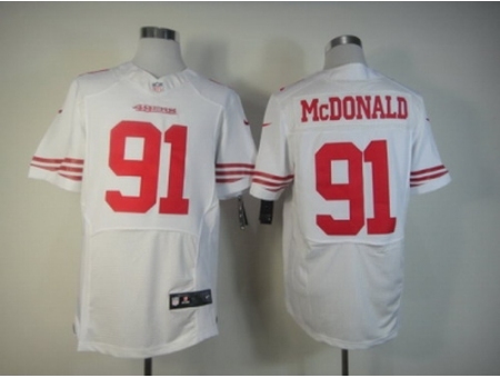 Nike San Francisco 49ers 91 Ray McDonald White Elite NFL Jersey