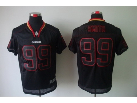 Nike San Francisco 49ers 99 Aldon Smith Black Elite Lights Out NFL Jersey