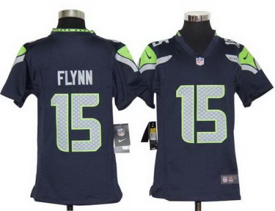 Youth Nike Seattle Seahawks 15# Matt Flynn Blue Nike NFL Jerseys