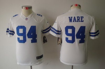 Nike Youth Dallas Cowboys #94 Ware White Color Limited Jerseys