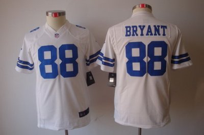 Youth Nike Dallas Cowboys #88 Bryant White Color Limited Jerseys