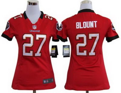 Women Nike Tampa Bay Buccaneers 27 LeGarrette Blount Red Nike NFL Jersey