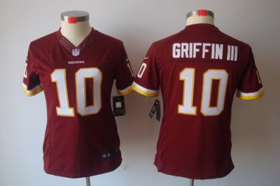 Women Nike Washington Redskins #10 Griffin III Red Color[NIKE LIMITED Jersey]