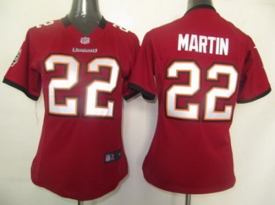 Women Nike Tampa Bay Buccaneers 22 Martin Red Jersey