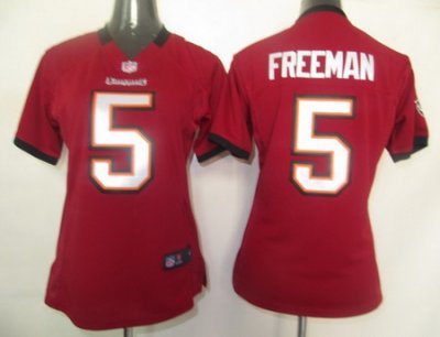 Women Nike Tampa Bay Buccaneers 5 Freeman Red Jersey