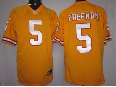 Nike Tampa Bay Buccaneers 5 Josh Freeman Yellow Game NFL Jersey