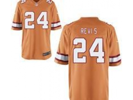 Nike Tampa Bay Buccaneers 24 Darrelle Revis Orange Game NFL Jersey