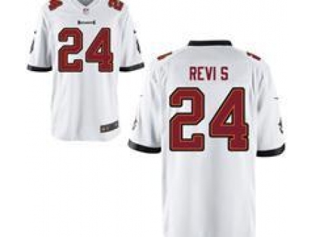 Nike Tampa Bay Buccaneers 24 Darrelle Revis White Game NFL Jersey