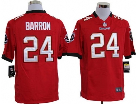 Nike Tampa Bay Buccaneers 24 Mark Barron Red Game NFL Jersey