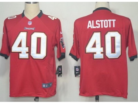 Nike Tampa Bay Buccaneers 40 Mike Alstott Red Game NFL Jersey