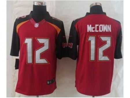 Nike Tampa Bay Buccaneers 12 Josh McCown Red limited NFL Jersey