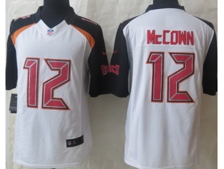 Nike Tampa Bay Buccaneers 12 Josh McCown White Limited NFL Jersey