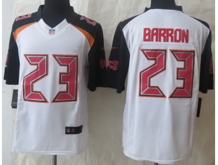 Nike Tampa Bay Buccaneers 23 Mark Barron White Limited NFL Jersey