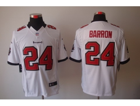 Nike Tampa Bay Buccaneers 24 Mark Barron White Limited NFL Jersey