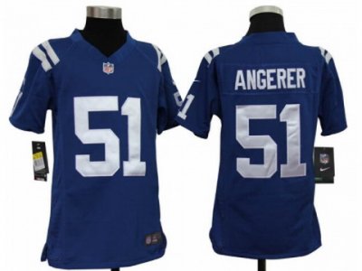 Nike Youth NFL Indianapolis Colts #51 Pat Angerer Blue Jerseys