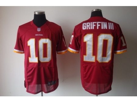 Nike Washington Redskins 10 Robert Griffin III Red Elite NFL Jersey