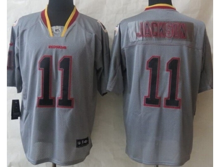 Nike Washington Redskins 11 DeSean Jackson Grey Elite Lights Out NFL Jersey