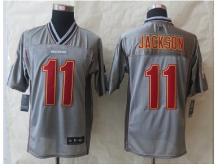 Nike Washington RedSkins 11 DeSean Jackson Grey Elite Vapor NFL Jersey