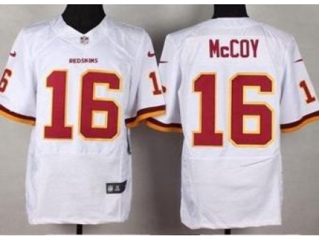 Nike Washington Redskins 16 Colt McCoy White Elite NFL Jersey