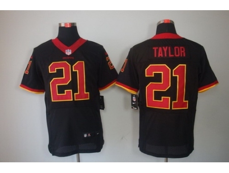 Nike Washington Redskins 21 Fred Taylor Black Elite NFL Jersey