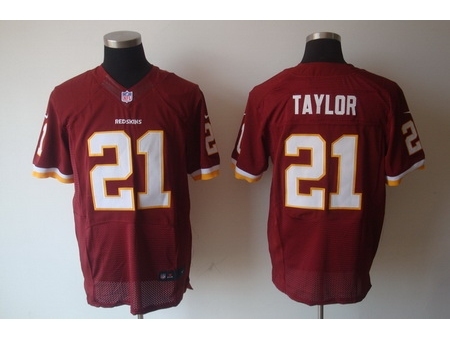 Nike Washington Redskins 21 Fred Taylor Red Elite NFL Jersey