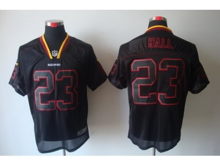 Nike Washington Redskins 23 DeAngelo Hall Black Elite Lights Out NFL Jersey