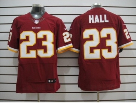 Nike Washington Redskins 23 DeAngelo Hall Red Elite NFL Jersey