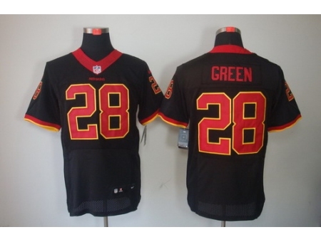 Nike Washington Redskins 28 Darrell Green Black Elite NFL Jersey